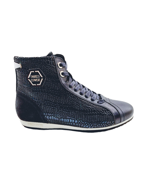 ENRICO COVERI D182393 MEN NAVY Boot Shoe
